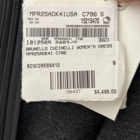 Brunello Cucinelli wool blend midi dress - Picture 3 of 5